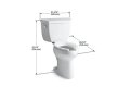 What is compact elongated toilet